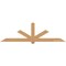 Ekena Millwork Kennewick Timber Gable Bracket, Western Red Cedar, 108"W x 31 1/2"H x 5 1/2"D x 5 1/2"F, 7/12 Pitch GBW108X31X0606KEN00SWR - alternate 1